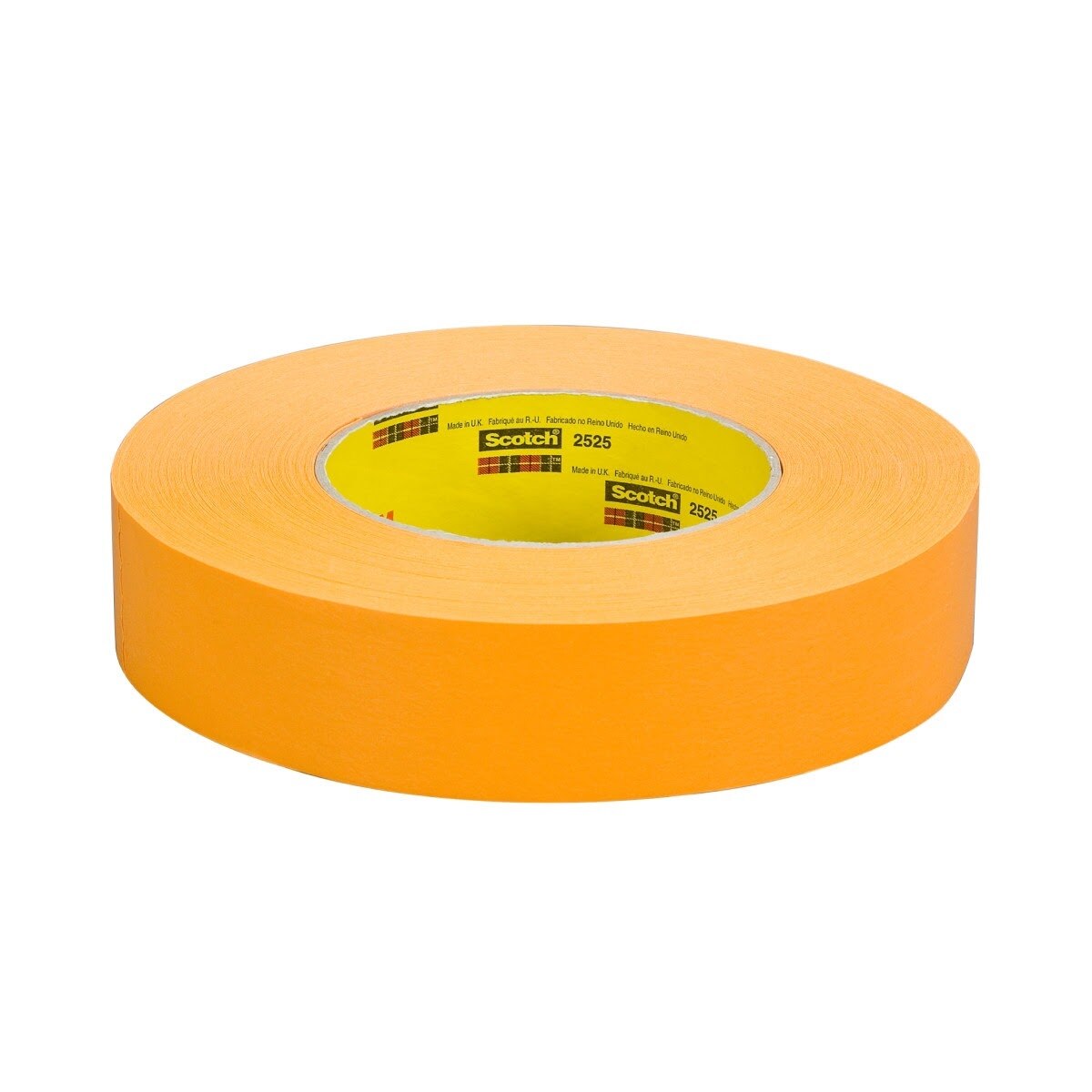 3M 2525 Performance Flatback Tape, Orange, 24 mm x 55 m, 9.5 mil (7100016326) (36 Pack) - 2