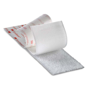 3M SJ3526N Hook Fastener White with High Performance Rubber Adhesive, 3/4 in x 50 yd (7100016735)  - (4Pack)