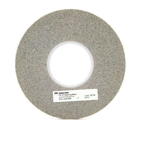 3M XP-WL Scotch-Brite EXL-XP Deburring Wheel, 10S Fine, Silicon Carbide, Gray, 8 in x 1/2 in x 3 in (7100018574) (4 Pack)