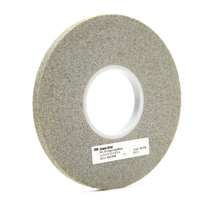 3M XP-WL Scotch-Brite EXL-XP Deburring Wheel, 10S Fine, Silicon Carbide, Gray, 8 in x 1/2 in x 3 in (7100018574) (4 Pack) - 2