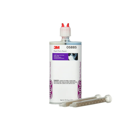 3M 05885 Rigid Parts Repair Two-part Epoxy Plastic Repair Adhesive, Blue, 200 mL Cartridge (7100020862)  - (6Pack)