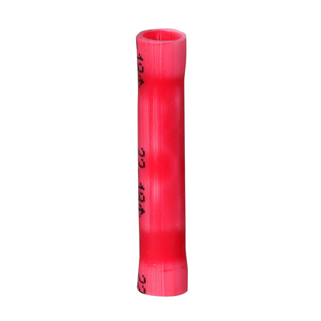 3M MVU18BCX Butt Connector, Vinyl Insulated, Red, 22-18 AWG, 1 in (7100021008) (500 Pack) - 9