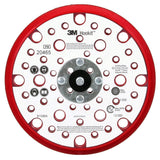 3M 20465 Xtract Hookit Low Profile Back-up Pad 861 Plus, Red Foam, 6 in, 53 Holes, 5/16-24 EXT (7100022038)  - (10Pack)