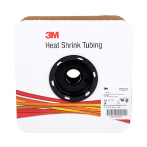 3M Heat Shrink Thin-Wall Tubing FP-301, 1/4 in ID, Black, 100 ft Roll, 2 to 1 Shrink Ratio, 600V (FP0.250BK100'S) (7100022418)  - (3Pack)
