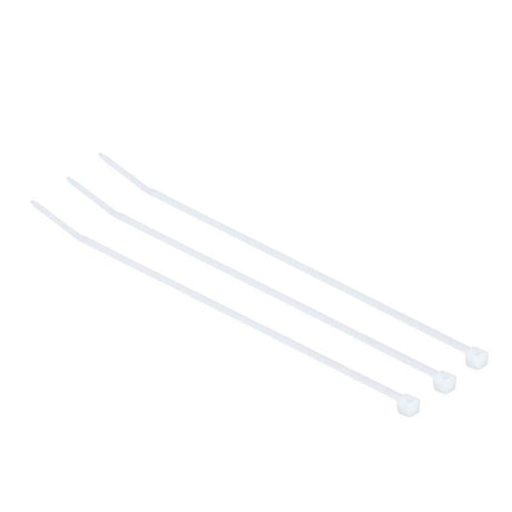 3M CT6NT18-M Miniature Cable Tie , Natural/Nylon, 18 lbs., 0.10 in x 6.10 in (7100022741) (10000 Pack) - 2