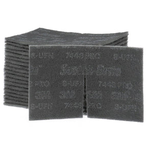 3M PO-HP 7448 Scotch-Brite Hand Pad, SiC Ultra Fine, Gray, 6 in x 9 in (7100023340) (60 Pack)