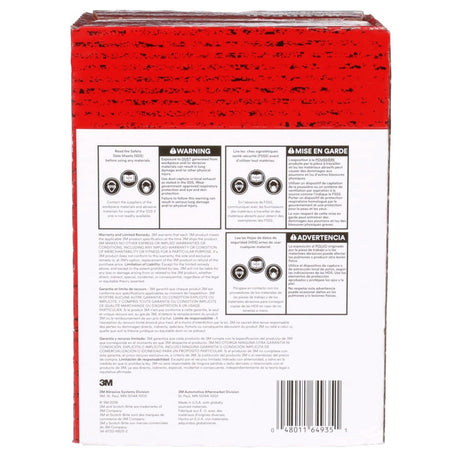 3M PO-HP 7448 Scotch-Brite Hand Pad, SiC Ultra Fine, Gray, 6 in x 9 in (7100023340) (60 Pack) - 7