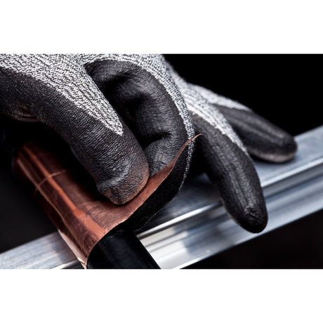 3M CGL-CR Comfort Grip Cut Resistant Work Gloves, ANSI 3, Gray, Large, Nitrile Foam Coated, Washable, Knit Wrist Cuff (7100023421) (1 Pair)  - (6Pack) - 6