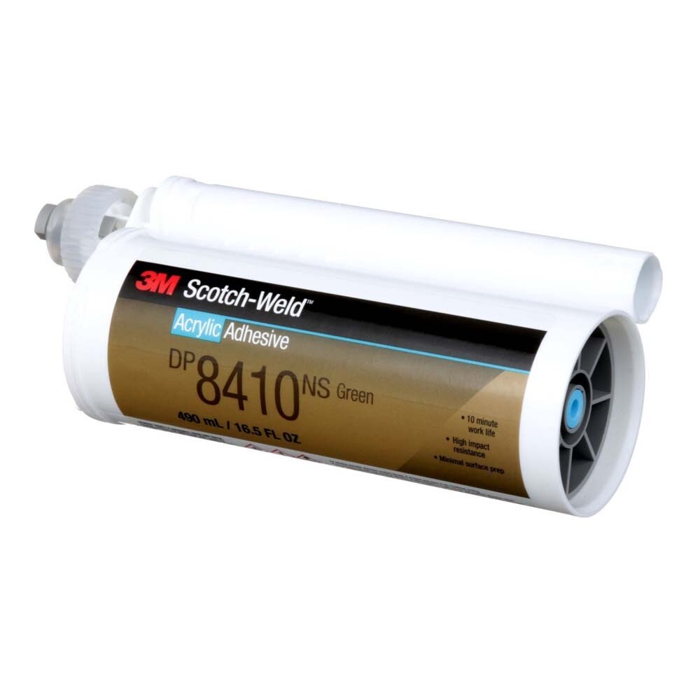 3M 8410NS DP8410NS Scotch-Weld Acrylic Adhesive DP Green Duo-Pak (7100024045)  - (6Pack) - 4