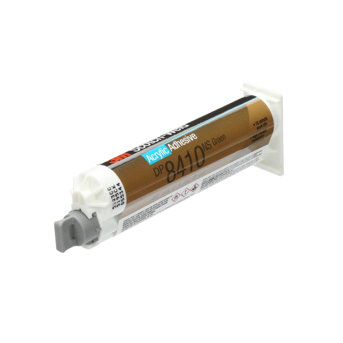 3M Scotch-Weld Acrylic Adhesive, Green, 45 mL Duo-Pak (DP8410NS) (7100024055)  - (12Pack) - 3