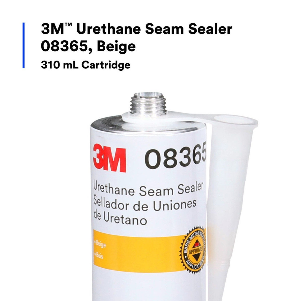 3M 08365 Urethane Seam Sealer Beige 310 mL Cartridge 10.5 fl oz Paintable in 30-45 Minutes (08365) (7100024963)  - (12Pack) - 5