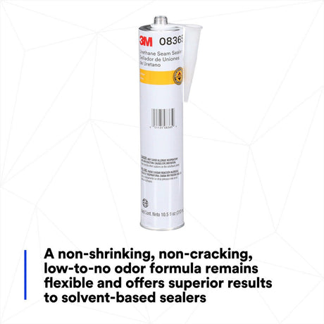 3M 08365 Urethane Seam Sealer Beige 310 mL Cartridge 10.5 fl oz Paintable in 30-45 Minutes (08365) (7100024963)  - (12Pack) - 7