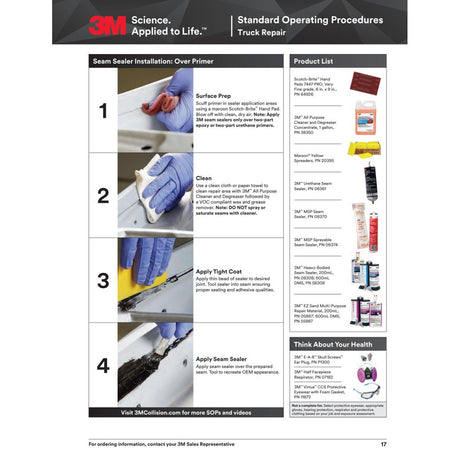 3M 08365 Urethane Seam Sealer Beige 310 mL Cartridge 10.5 fl oz Paintable in 30-45 Minutes (08365) (7100024963)  - (12Pack) - 9