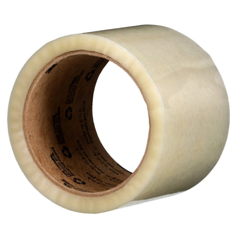 3M 371 Scotch Box Sealing Tape, Industrial Grade Polypropylene, Synthetic Rubber Adhesive, Clear, 72 mm x 50 m (7100026602) (96 Pack) - 5