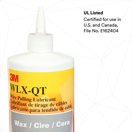 3M Wire Pulling Lubricant Wax, Gray, 1 Quart Canister (WLX-QT) (7100026918)  - (12Pack) - 2