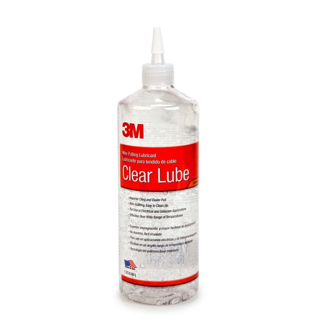 3M Clear Wire Pulling Lubricant Gel, Slow Drying, Clear Colorless, 1 qt (WLC-QT) (7100027021)  - (12Pack)