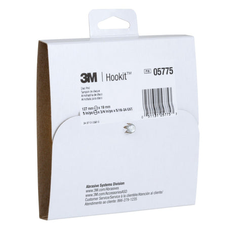 3M 05775 Hookit Disc Pad, 5 in x 3/4 in 5/16-24 External, Yellow (7100027274) (10 Pack) - 7