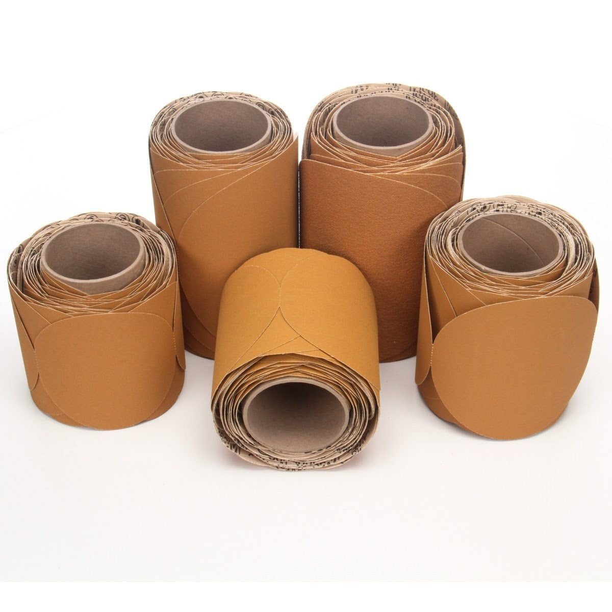 3M 363I Stikit Paper Disc Roll, PSA, Aluminum Oxide 60 Grit, F Weight, Gold, 8 in, Die 800L (7100028467)  - (4Pack) - 2