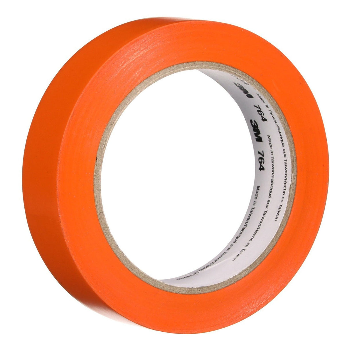 3M 764 General Purpose Vinyl Tape Orange 1 in x 36 yd 5 mil Light Traffic Floor Marking and Color Coding (43437) (7100028734)  - (36Pack)