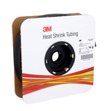 3M Heat Shrink Thin Wall Tubing FP-301, Black, 2 to 1, 1 in x 50 ft Spool (FP1.000BK50S) (7100029979)  - (3Pack) - 3