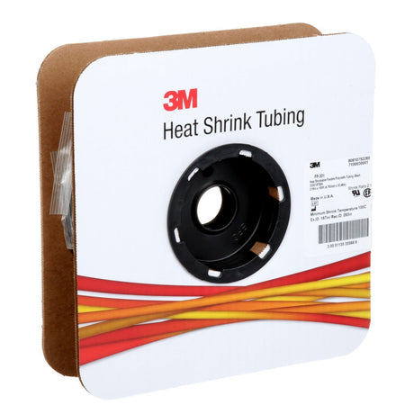3M FP0.188BK100'S FP-301 Heat Shrink Thin Wall Tubing, 3/16 in x 100 ft Spool, Black (7100030001) (3 Pack) - 3