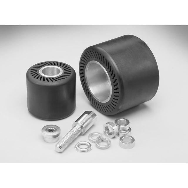 3M 28718 Rubber Slotted Expander Wheel, 5 in x 3-1/2 in 1 in Arbor Hole (7100030184)