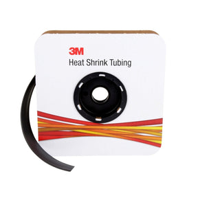 3M Heat Shrink Thin Wall Tubing FP-301, Black, 2 to 1 Shrink Ratio, 3/4 in x 50 ft Spool (FP0.750BK50'S) (7100030629)  - (3Pack)