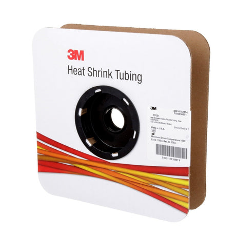 3M FP0.750CR50'S Heat Shrink Thin-Wall Tubing FP-301, 2:1 Shrink Ratio, Clear, 3/4 in x 50 ft Spool (7100030651)  - (3Pack) - 4