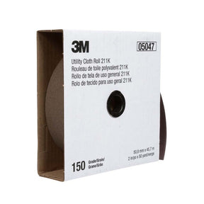 3M 211K Utility Cloth Roll Aluminum Oxide 1-1/2" x 50 yd 150 Grit (7100031693)
