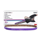 3M 786F 33443 Cubitron II File Belt, 36+ Grit, Purple, 1/2 in x 18 in, Spot Weld Removal (7100033184) (50 Pack) - 5