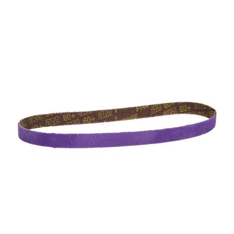 3M 786F 33445 Cubitron II File Belt, 60+ Grit, Purple, 1/2 in x 18 in, Spot Weld Removal (7100033185) (10 Pack) - 5