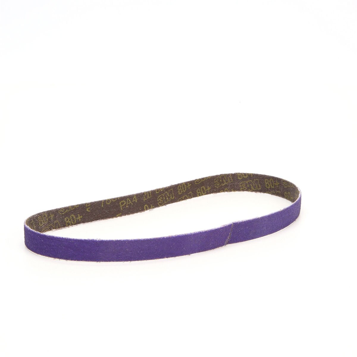 3M 33446 Cubitron II File Belt, 80+ Grit, Purple, 1/2 in x 18 in, Spot Weld Removal (7100033186) (10 Pack) - 10