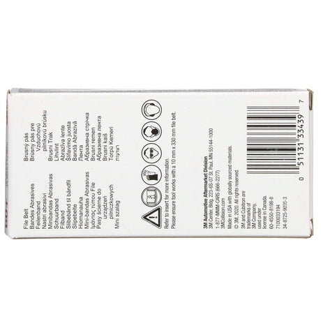 3M 786F 33439 Cubitron II File Belt, 60+ Grit, Purple, 3/8 in x 13 in, Spot Weld Removal (7100033194) (10 Pack) - 9