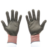 3M CGL-GU General Use Work Glove, Nitrile Palm Coating, Washable, Knit Wrist Cuff, Gray, Large (7100034911) (1 Pair)  - (6Pack) - 4