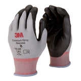 3M CGM-GU Comfort Grip General Use Work Gloves, Nitrile Palm Coating, Gray, Medium (7100034912) (1 Pair)