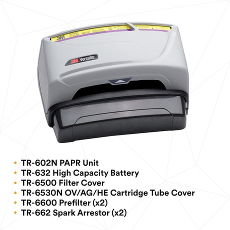 3M TR-600-HIK Versaflo Heavy Industry PAPR Kit Powered Air Purifying Respirator (7100035755) - 8