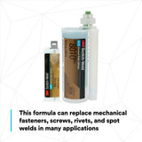 3M 8010 Scotch-Weld Structural Plastic Adhesive DP Blue for Plastic to Metal Bonding (45 mL Duo-Pak) (7100036717) - 5