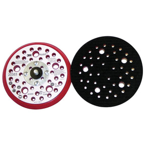 3M Xtract Hookit Low Profile Back-up Pad, Hook and Loop, Red Foam, 5 in x 3/8 in, 5/16-24 External Thread, 44 Holes (20353) (7100037832)  - (10Pack)
