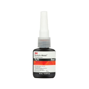 3M TL71 Threadlocker, Red, 10 mL Bottle (7100039197)  - (10Pack)
