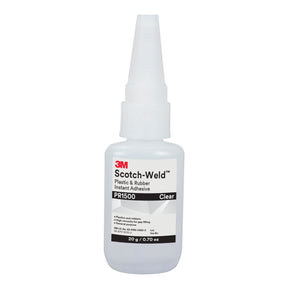 3M Scotch-Weld Plastic and Rubber Instant Adhesive, Clear, 20 Gram Bottle (PR1500) (7100039201)  - (10Pack)