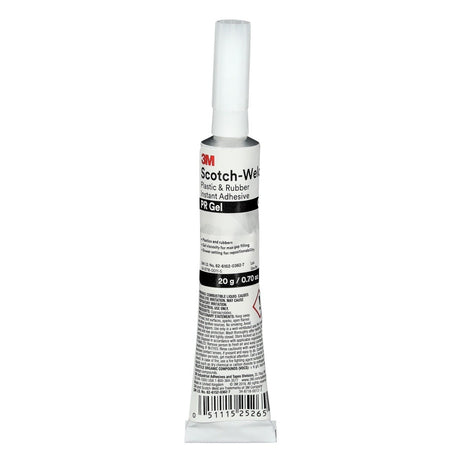 3M Scotch-Weld Plastic and Rubber Instant Adhesive PR Gel, Clear, 20 g Tube (PR GEL) (7100039255)  - (10Pack)