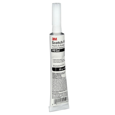 3M Scotch-Weld Plastic and Rubber Instant Adhesive PR Gel, Clear, 20 g Tube (PR GEL) (7100039255)  - (10Pack) - 2