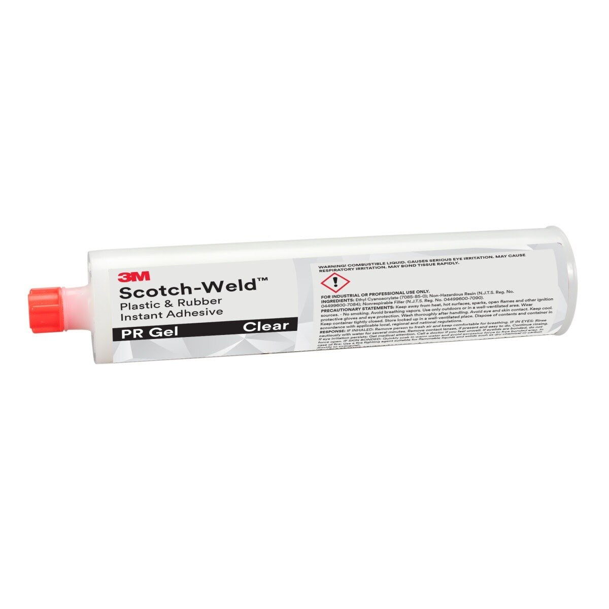 3M PR GEL Scotch-Weld Plastic & Rubber Instant Adhesive PR Gel, Clear, 300 Gram (7100039257)  - (12Pack)