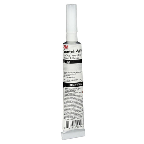 3M SI GEL Scotch-Weld Surface Insensitive Instant Adhesive SI Gel, Clear, 20 Gram (7100039258)  - (10Pack)