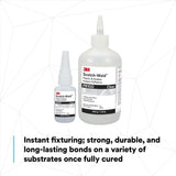 3M PR100 Plastic and Rubber Instant Adhesive, Clear, Low Viscosity, 20 g (0.70 oz) Bottle (7100039259)  - (10Pack) - 4