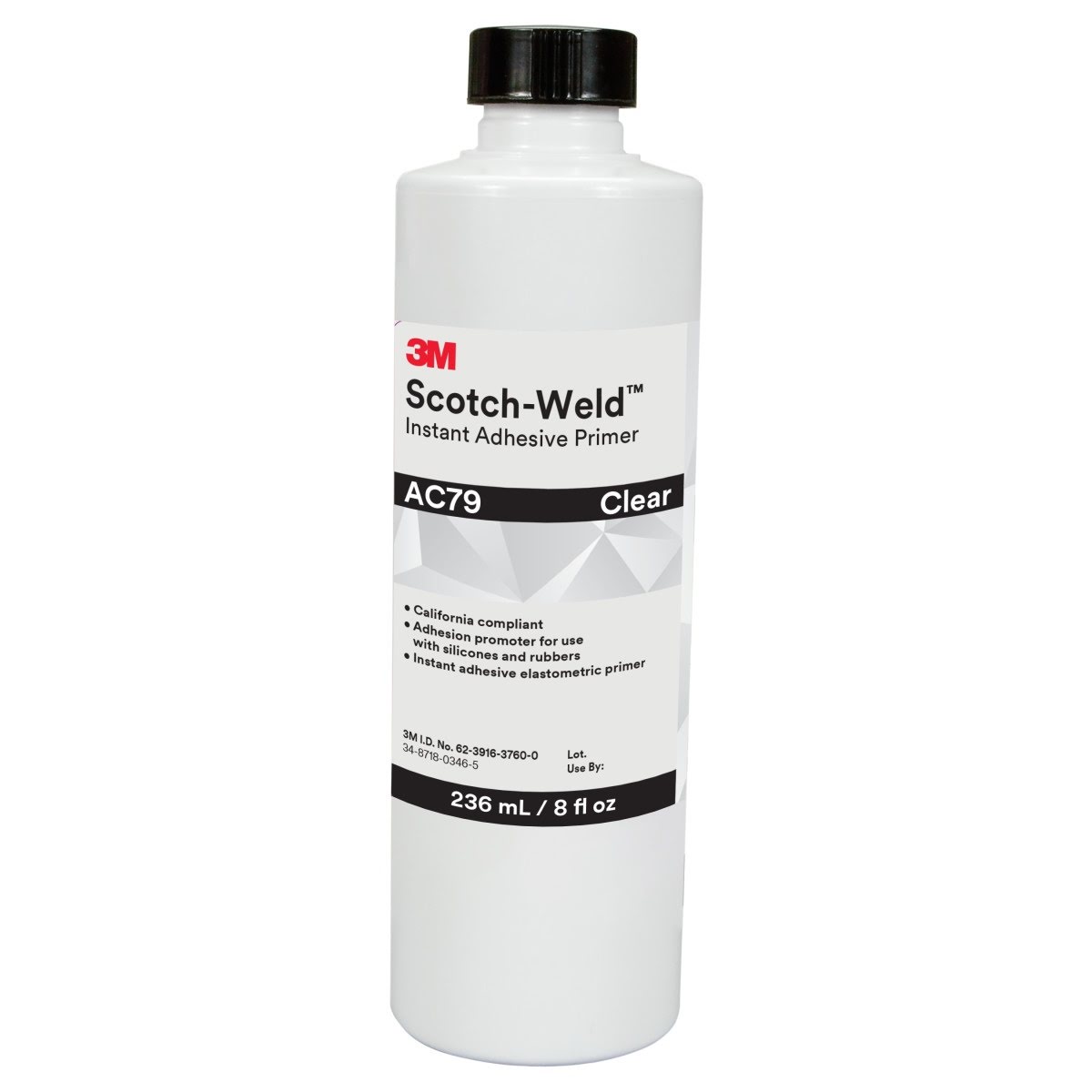 3M Scotch-Weld Instant Adhesive Primer, Clear, 8 fl oz Bottle (AC79) (7100039264)  - (4Pack)