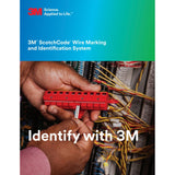 3M ScotchCode Pre-Printed Wire Marker Book, Black Print on White Background (SPB-06) (7100041605)  - (5Pack) - 4