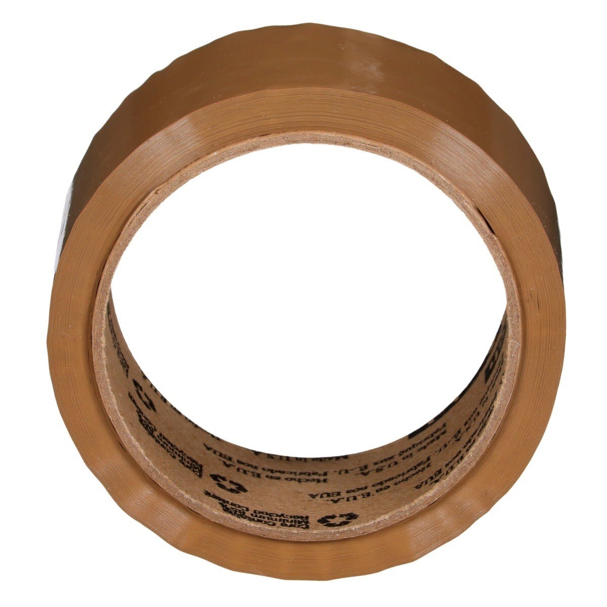 3M 371 Scotch Box Sealing Tape, Tan, 48 mm x 50 m (7100041609) (216 Pack) - 3