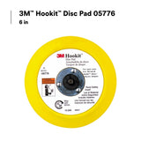 3M Hookit Abrasive Disc Pad, Medium Density Foam, Yellow, 6 in, 5/16-24 EXT (05776) (7100041779)  - (10Pack) - 6