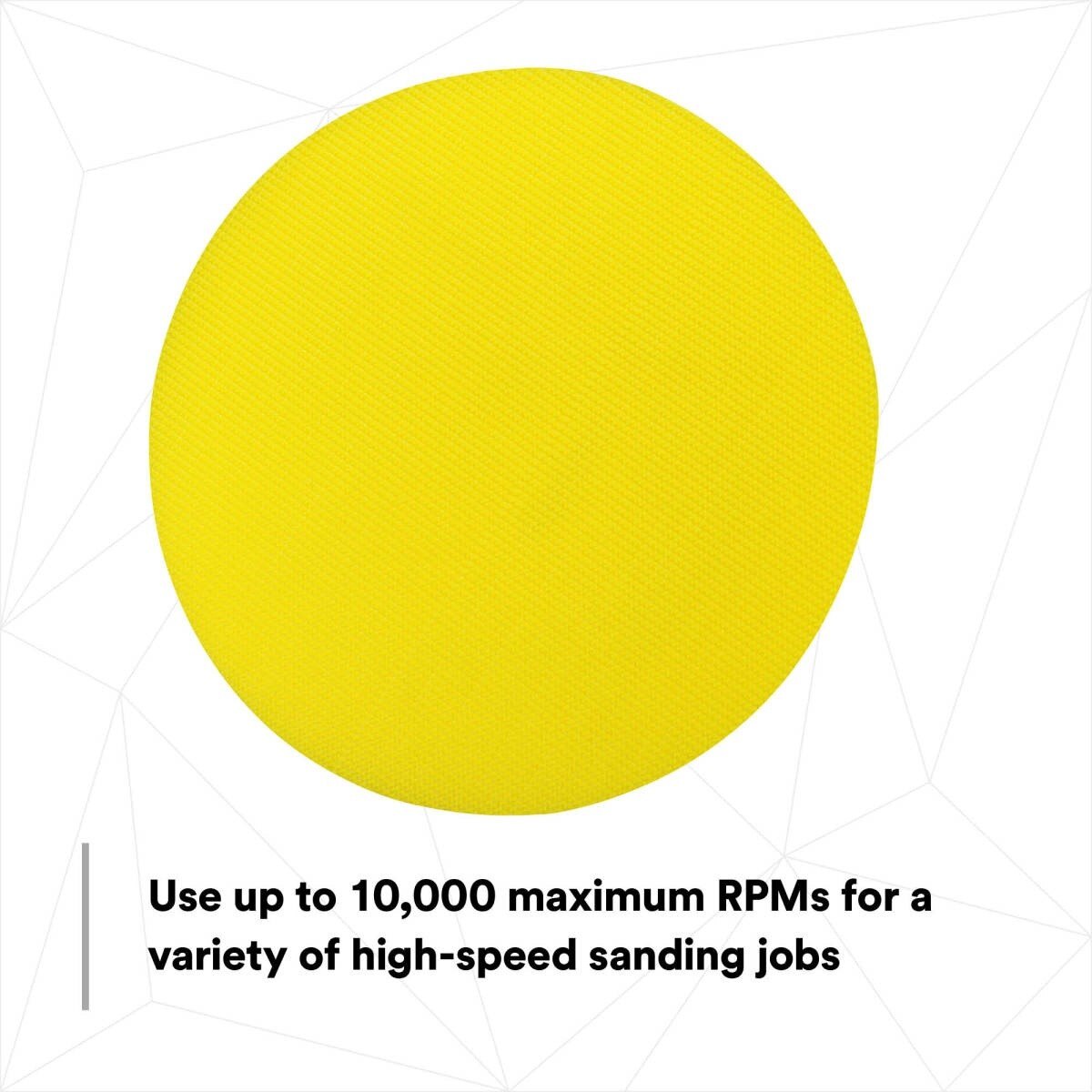 3M Hookit Abrasive Disc Pad, Medium Density Foam, Yellow, 6 in, 5/16-24 EXT (05776) (7100041779)  - (10Pack) - 8